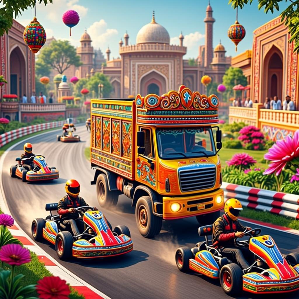 Go-Kart Karachi 3D — free online game