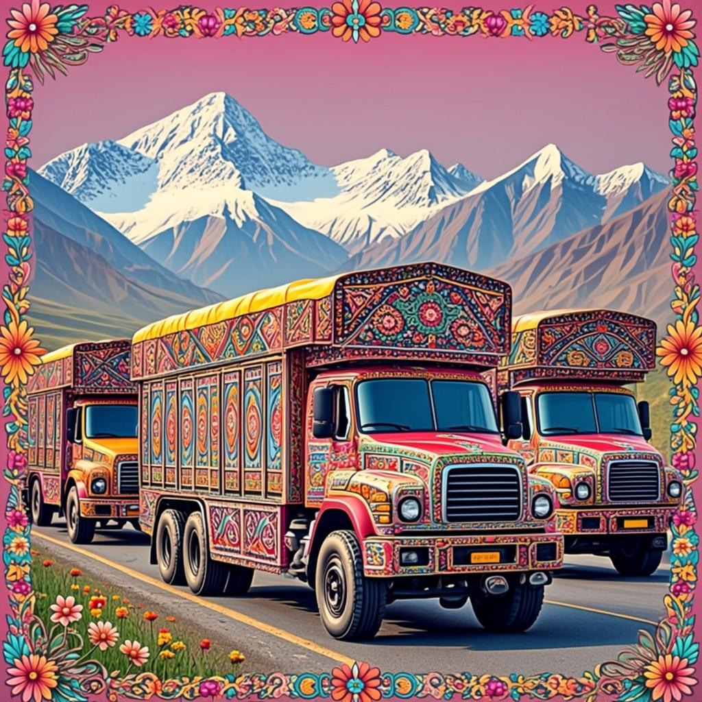 Truck Art Convoy 3D — free online game