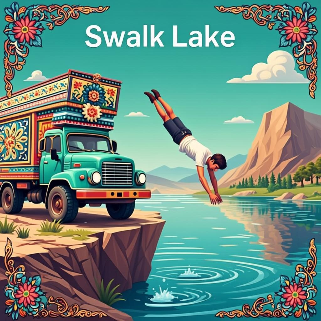 Swaik Lake Cliff Jump 3D — free online game
