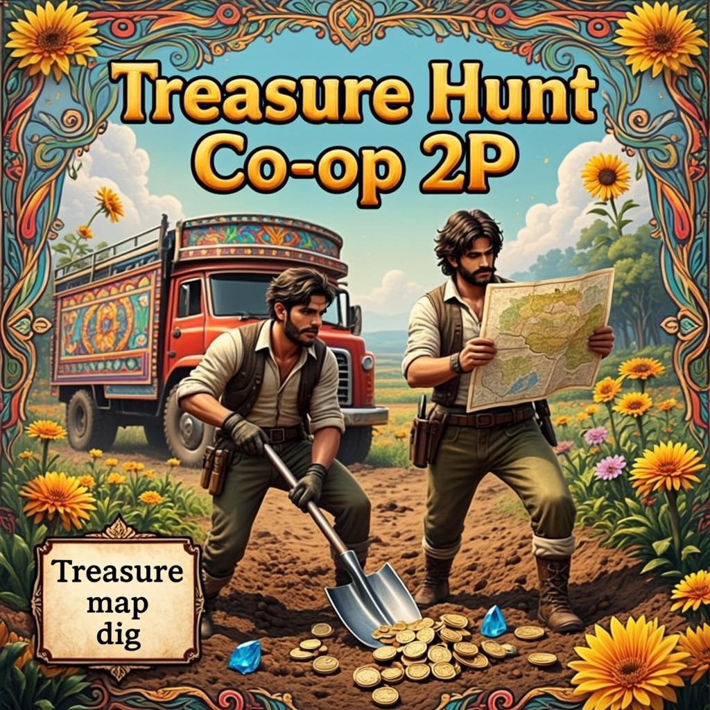 Treasure Hunt Co-op 2P — free online game