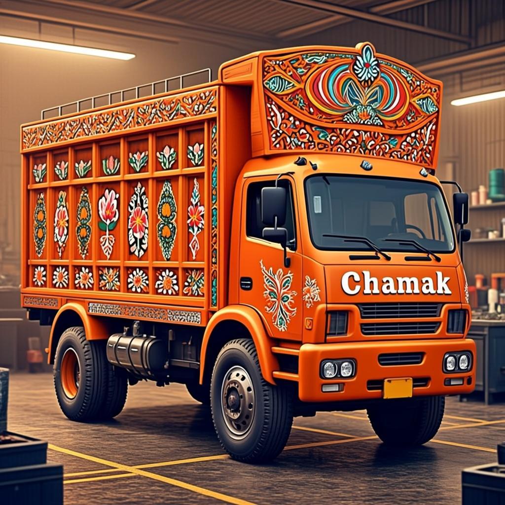 Truck Art Garage 3D — free online game